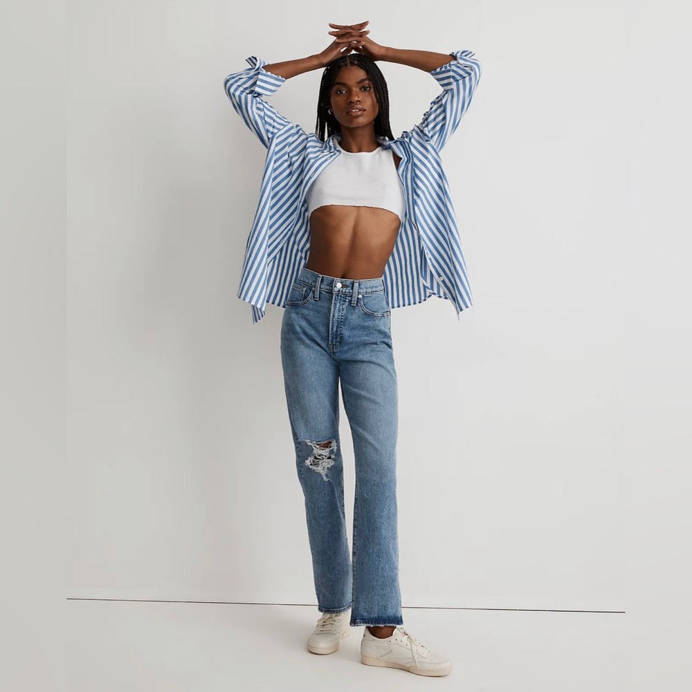 NWT 25P Madewell Jeans - The Petite Perfect Vintage Straight Jean in Kingsbury